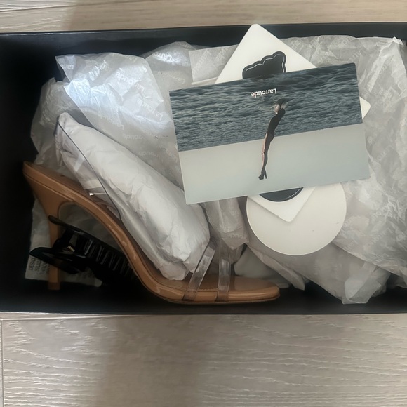 Larroude Nude and Transparent Heels - Picture 6 of 6